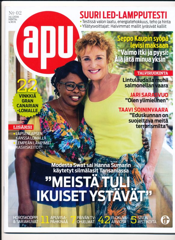 Apu-lehden kansi, kansikuvassa kaksi naista